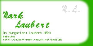 mark laubert business card